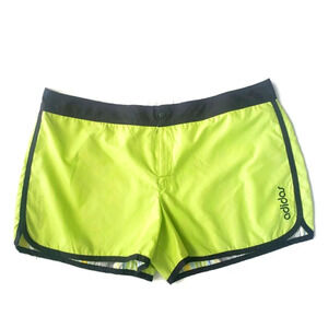 Adidas Vintage Reversible Neon Athletic Running Shorts